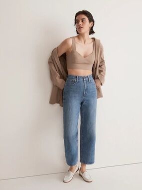 Madewell The Tall Perfect Vintage Wide-Leg Crop Jean. Sz: 28T. NJ389